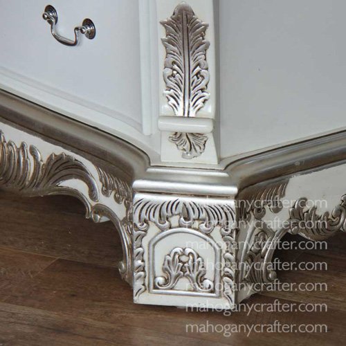 Mixed-finish-Pure-White-with-Antique-Silver-Leaf