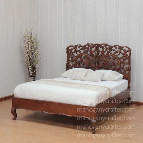 B 158 – La Rochelle Bed – Wax Polished Finish King Size