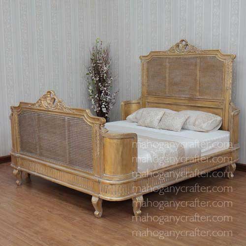 B 169 – Antoinette French Bed With Rattan H HB 173 King Size