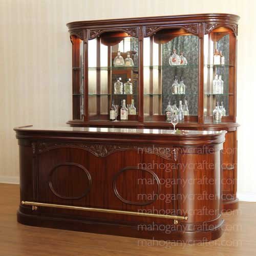 BAR 036 – Marble Top English Home Pub Bar 241×61-46x241cm