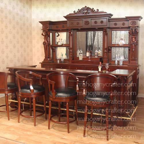 BAR 04 – Lady Saloon Bar Front310x76x107cm Back 313x45x249cm