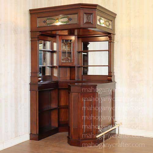 BAR 043 – Simple Victorian Corner Bar 125×129.5×246 cm
