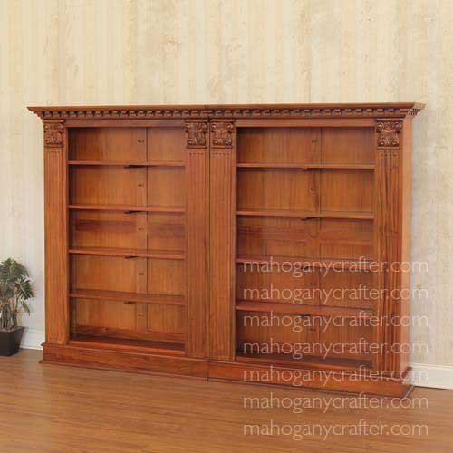 BC 116 – 2 Sections Roman Open Bookcase Low 257x31x153cm