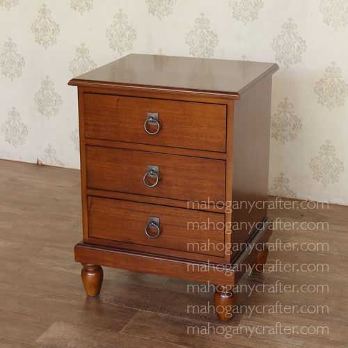 BE 102 – Military 3 Drawers Bedside 51x43x68,5cm