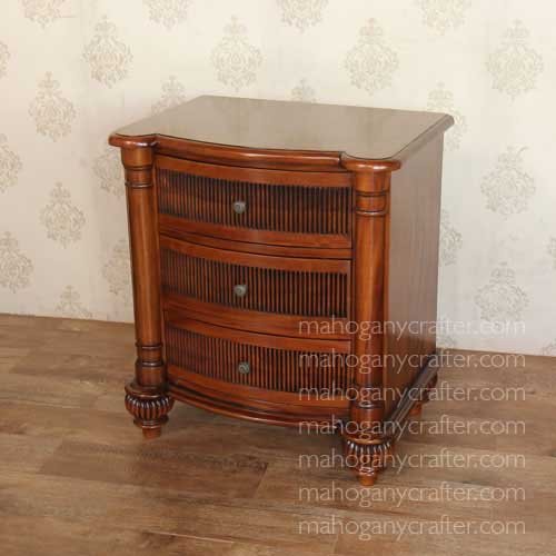 BE 103 – Provencal 3 Drawer Bedside 66x46x74cm