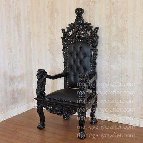 Beatriz Black WIth Black Faux Leather 84x72x181.5cm