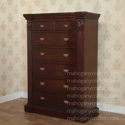 C 078 – 7 Drawer Pillar Chest 114x52x162cm