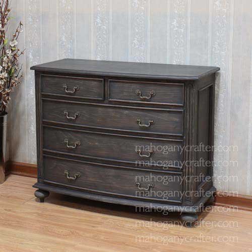 C 202- Safari Chest Of Drawers Carchoal Finish 110x50x90cm
