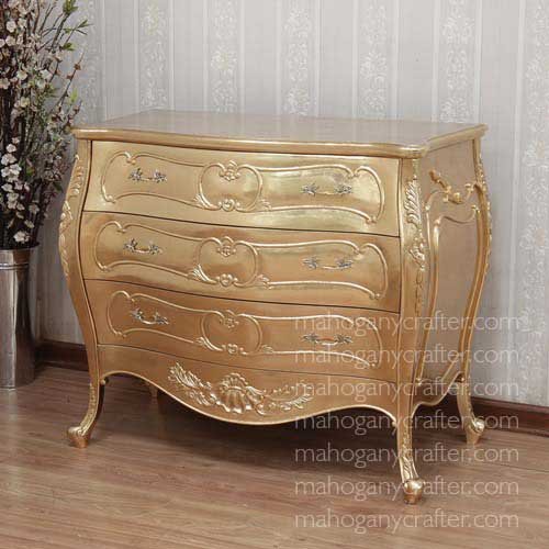 C 203 – French Rococo 3 Drawers Bombay Chest 120x60x100cm