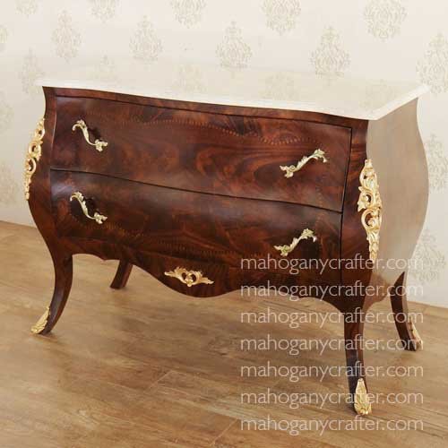 MQ 014 – 2 Drawer Bombay Chest With Inlay 104X44X80cm