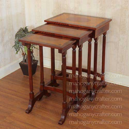 MQ 125 – The English Cabinetmaker Nest of Table 56×36.5×76.5cm