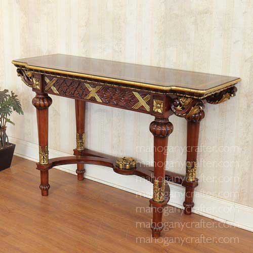 MQ 133 – Inlay Heavy Carved Console Table 126×44,5×73,5cm