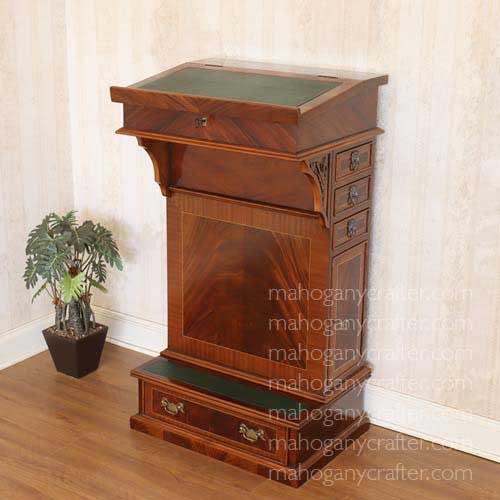 MQ 135 – Gillows Manner Mahogany Davenport Lectern 62×49.5x113cm
