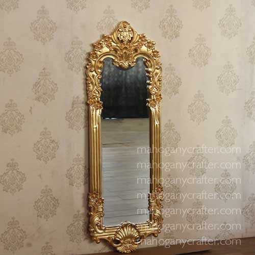 MR 029 – Flower Carved Mirror Tall 44x4x130cm