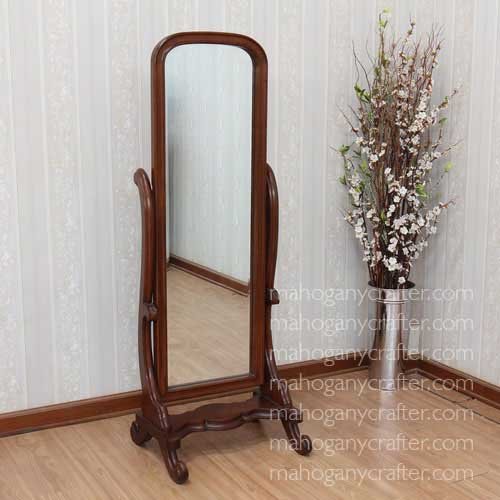 MR 048-N – Plain Sleigh Cheval Mirror 73x45x157cm