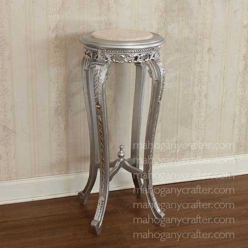 PS 024 – Rafael Plantstand Cream Marble Top 50x50x93cm