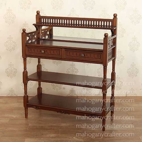 R 027 – 2 Drawer Shoe Rack with Mirror 84x33x105cm