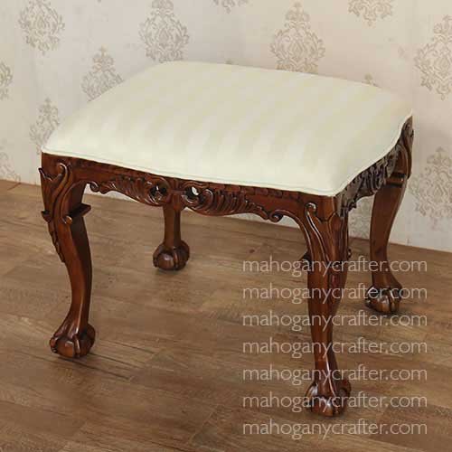 ST 002 – Heavy carved Stool 64x53x50cm