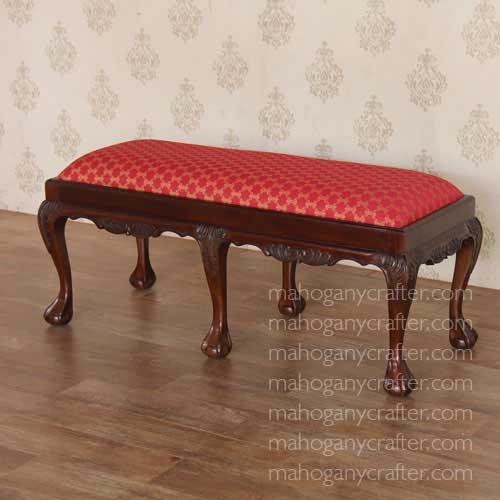 ST 017-2 – Chippendale Duet Stool 116x48x58cm