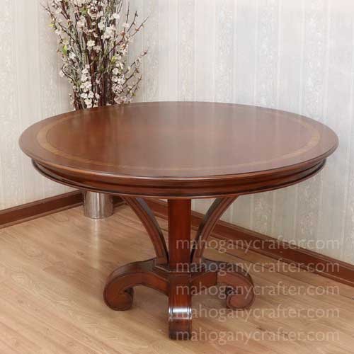 T 011 – Round dining table with inlay 150x150x76cm