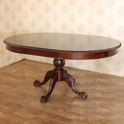 T 014 – Chippendale Single Pedestal Dining Table 168x66x78cm