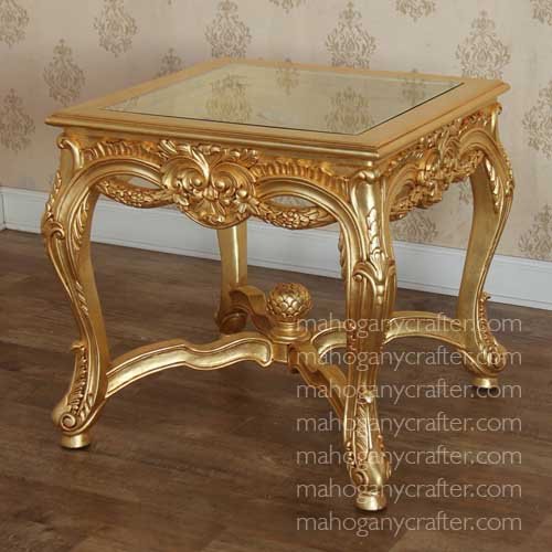 T 076 – Ornate End Table 70x70x68cm
