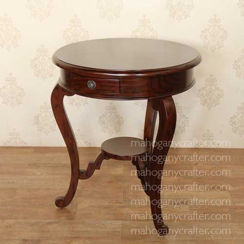 T 092 – 1 Drawer Small Round Table 60x60x73cm