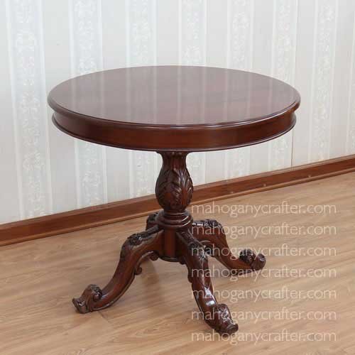 T 126 – Rose Carved Small Table 90x90x79cm