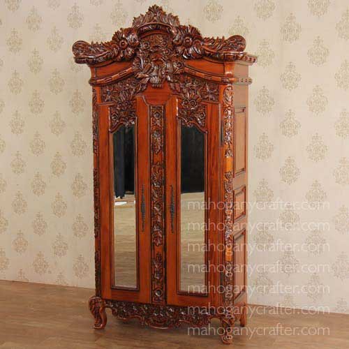 WD 026 – French Wedding Armoire With Glass Door 107x51x198cm