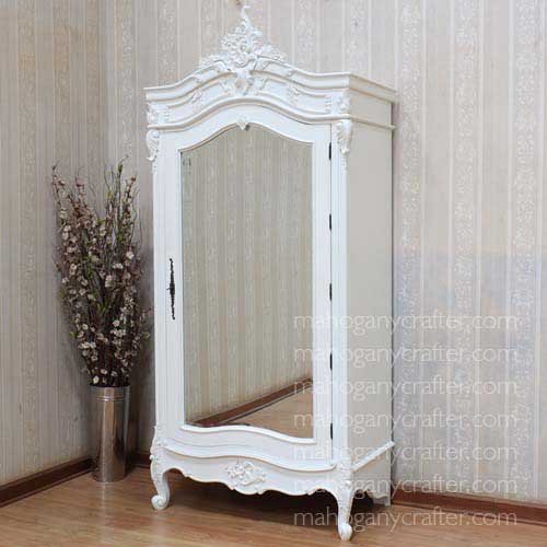 WD 061 – Lean Armoire 104x55x230cm Painted White