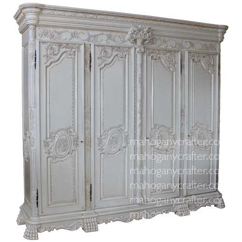 WD 066 – French 4 Door Wardrobe 270x65x240cm