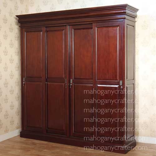 WD 070 – Sleigh Wardrobe With Sliding Door 233x60x250cm