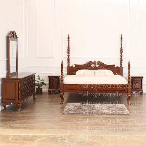 SET 058 – Queen Anne Poster Bedroom Set 2