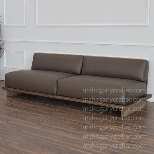 SF 123 – Sled Teak Sofa 2 Seater – 244x106x70cm