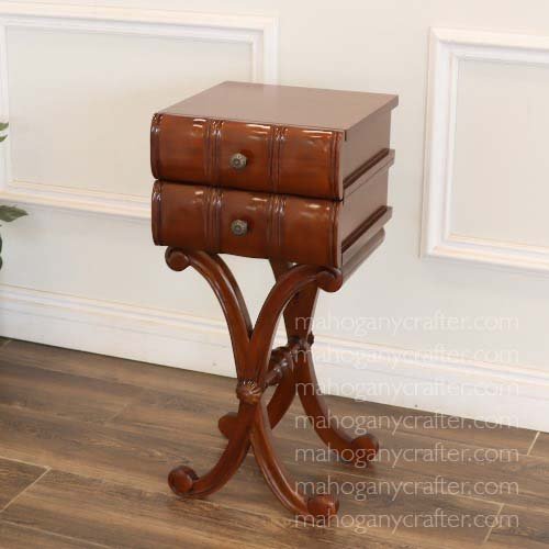 T 109 – 2 Drawer Book Table 32x32x69cm