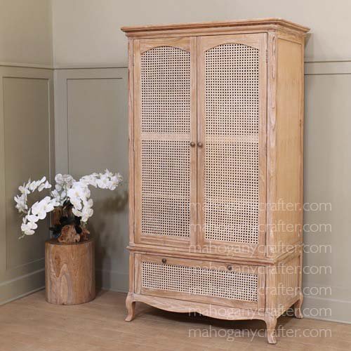 WD 103 – Sumba Cane Wardrobe – 122x66x210cm