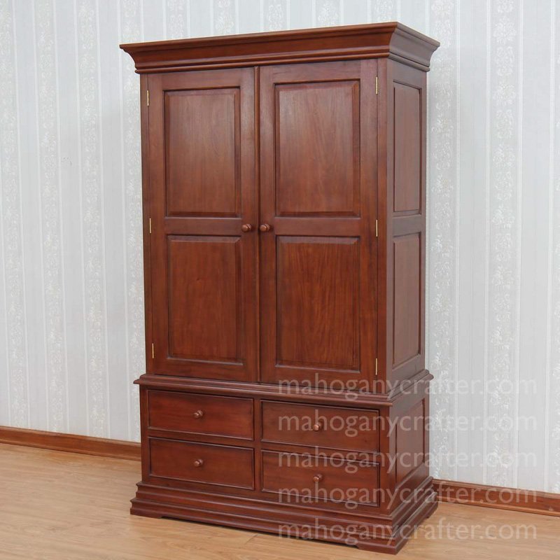 ARM 009 – 4 Drawer Sleigh Wardrobe 122x60x203Cm