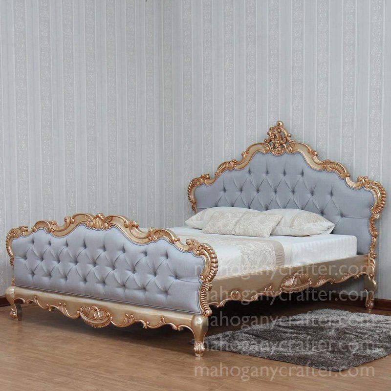B 109 – Rococo Bed with Uphlstery